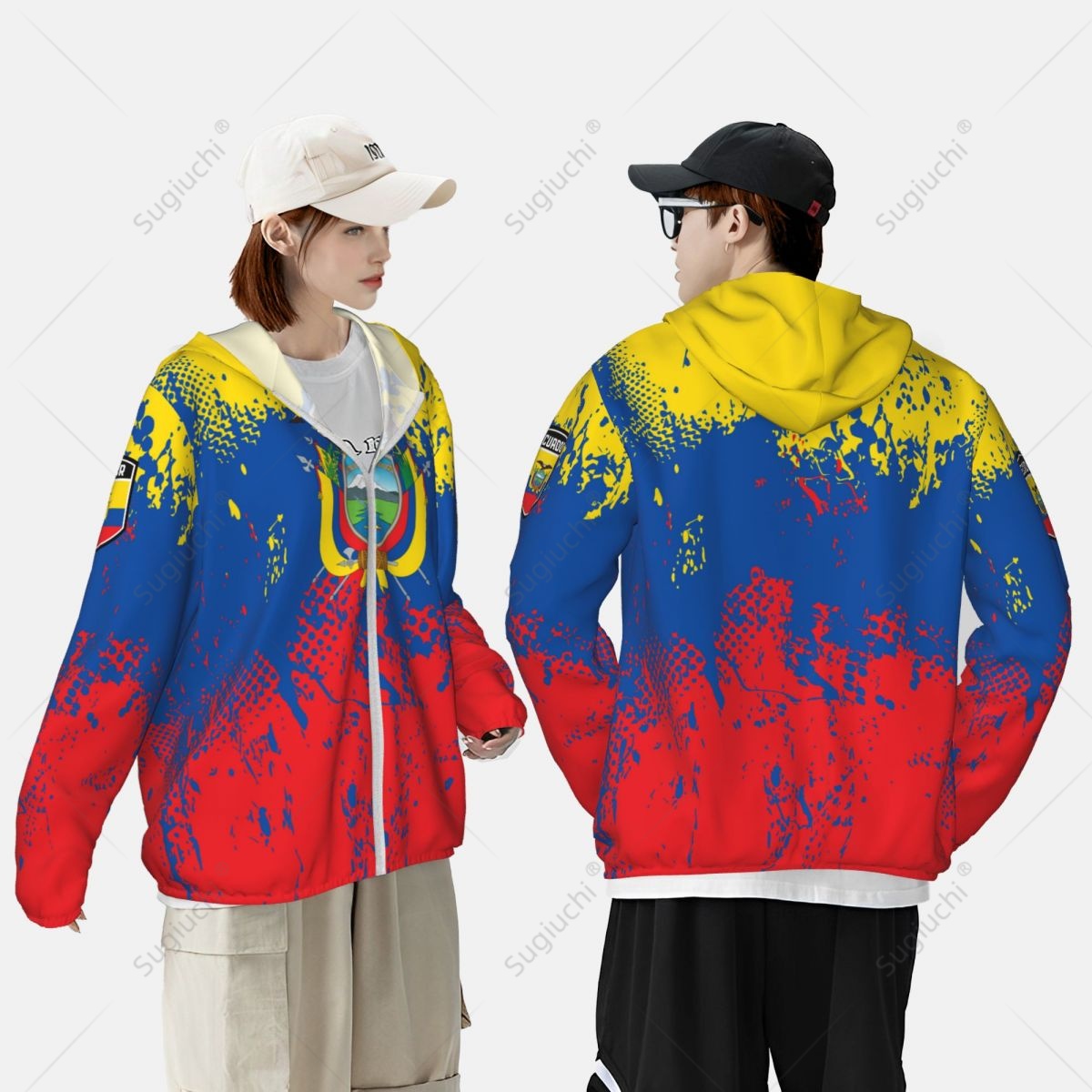 Ecuador Flag Sun Protection Ho - Fishing Hoodie ulasan dan harga