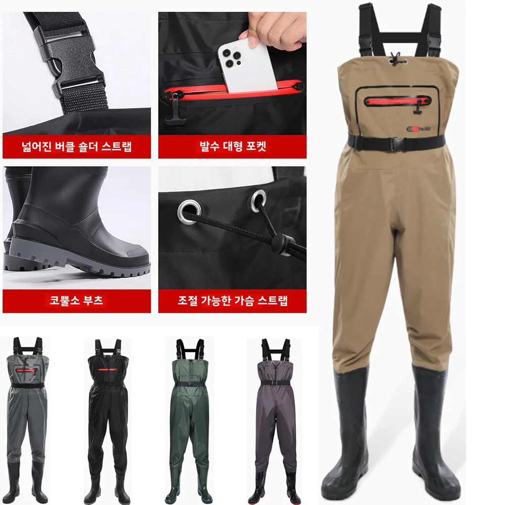 Waterproof Chest Waders with F - Fishing Waders ulasan dan harga