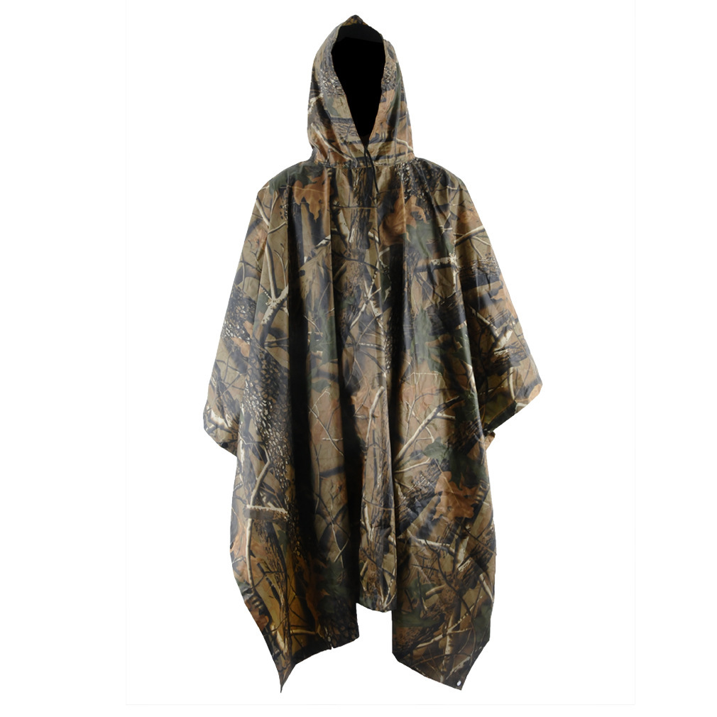 Camouflage Rain Cloak Full Bod - Fishing Rain Suit ulasan dan harga