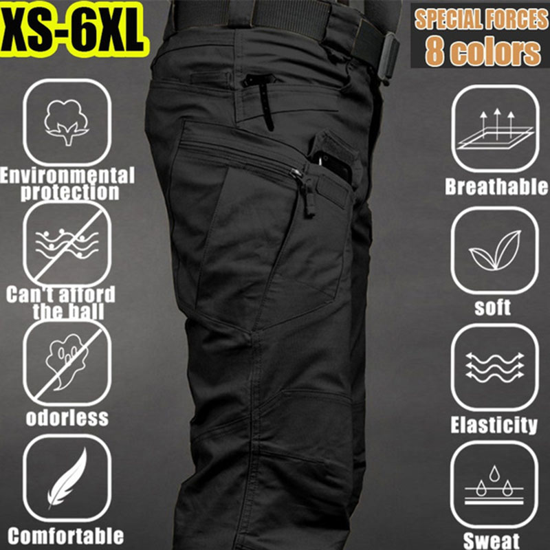 Men's Tactical Cargo Pants 6XL - Fishing Pants Waterproof ulasan dan harga